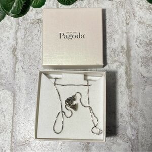 PIERCING‎ Pagoda Sterling Silver French Horn Necklace NWOT